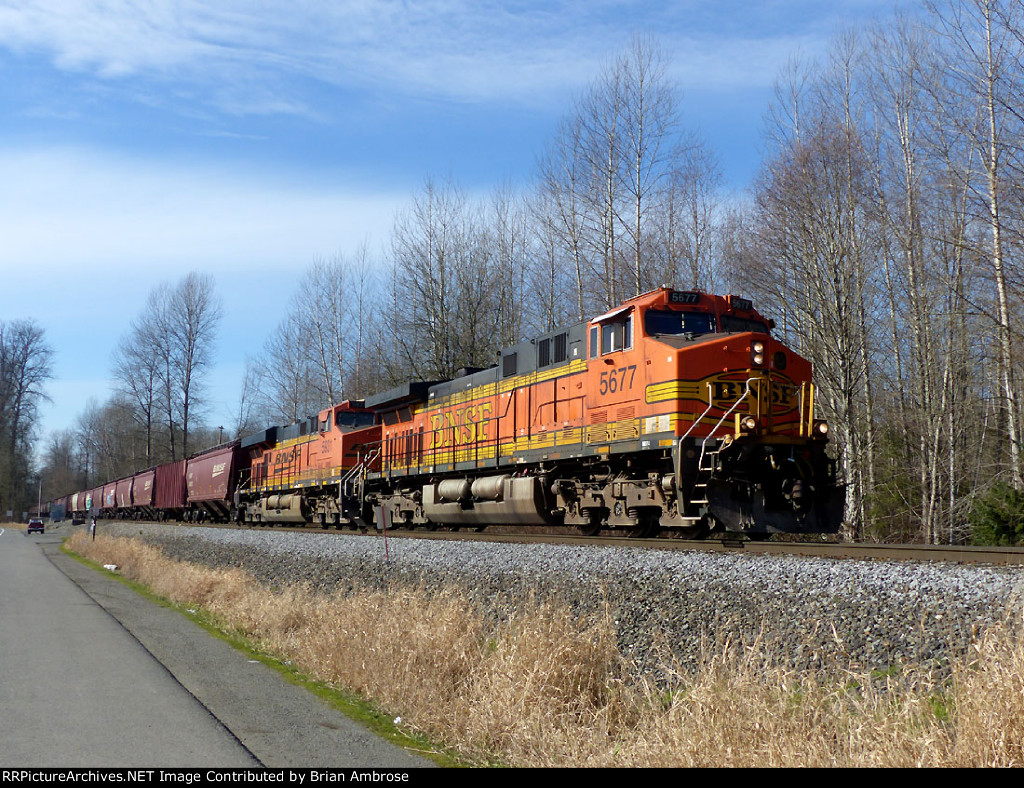 BNSF XLVWAYR grain emptyy